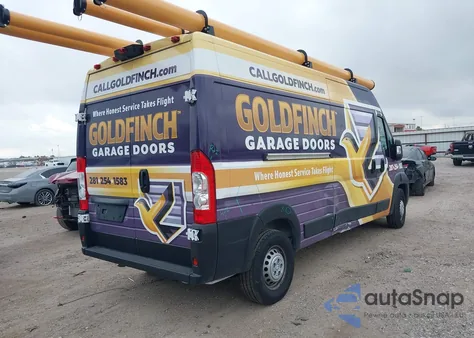 2025 Ram Promaster 2500 Tradesman High Roof 159 Wb W/Pass Seat from USA, damaged, VIN 3C6LRVDG7SE517580